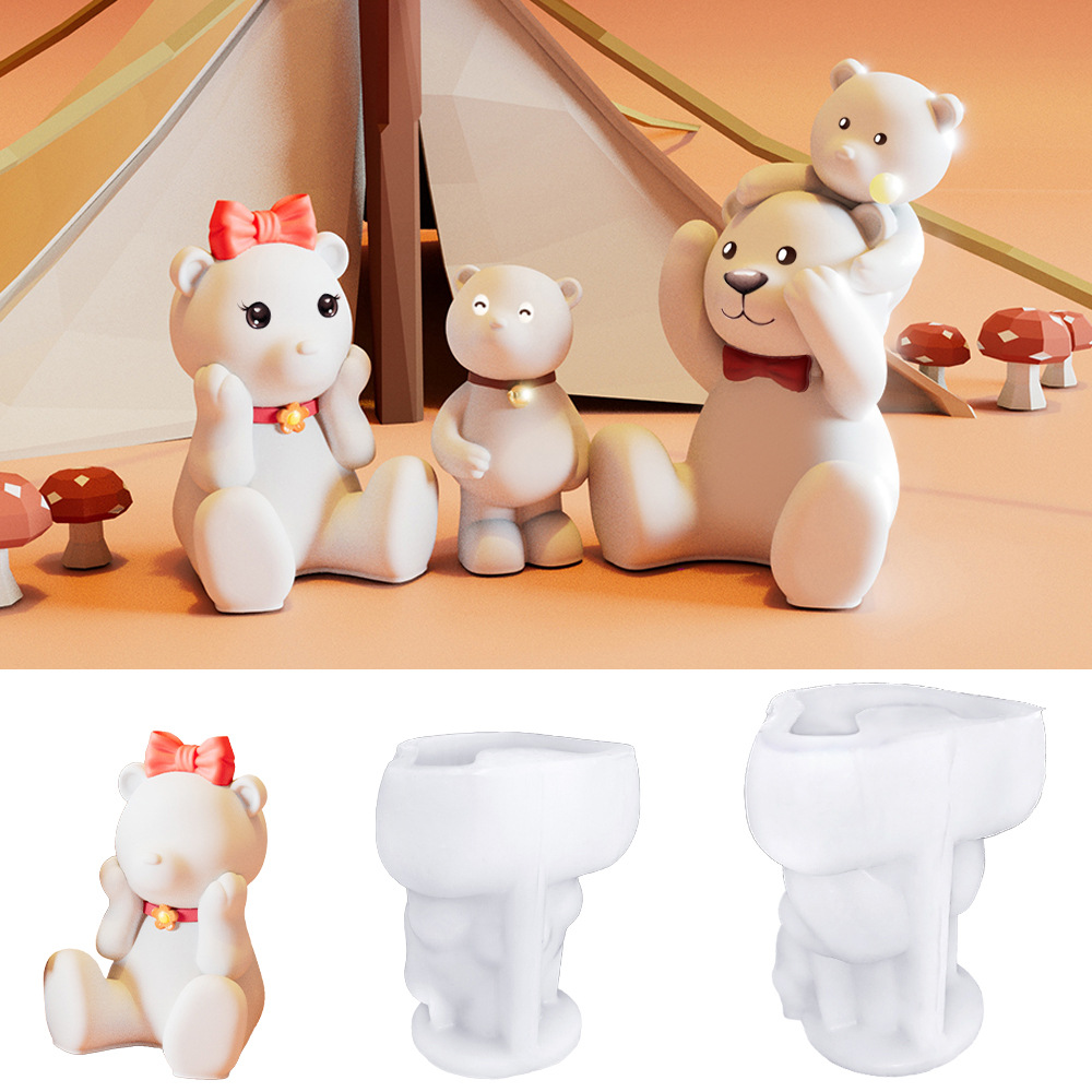 Candle Making Diy - DIY Handmade 3D Bear Candle Silicone