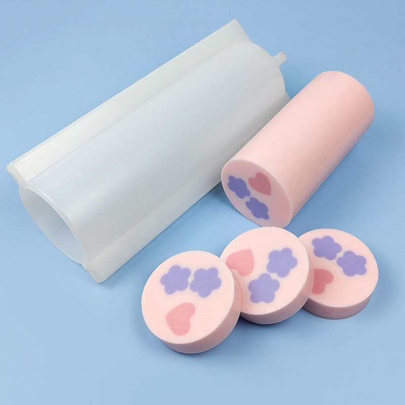 Candle Making For Kids - Cylinder lớn silicon mốc nến mousse