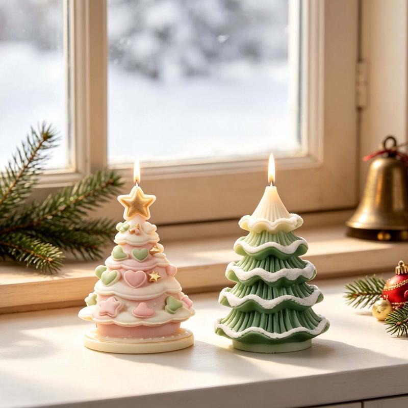 *DIY Christmas Tree Silicone M - đánh giá và giá Xmas Candle Making