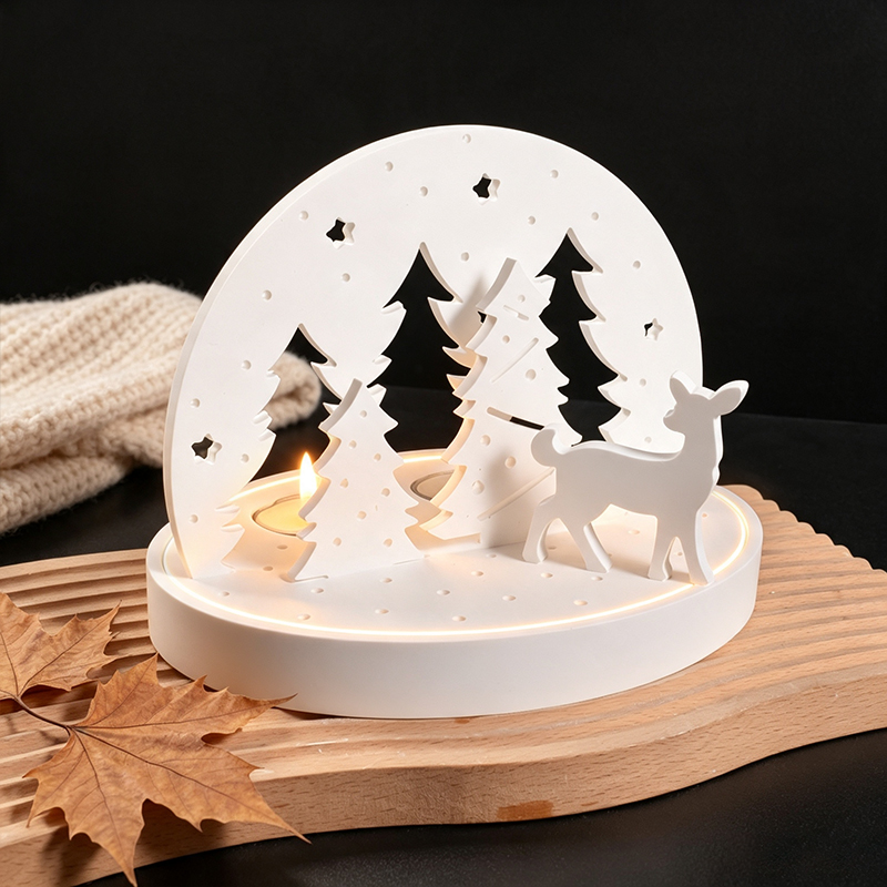 Christmas Elk Tealight Candle  - đánh giá và giá Candle Making Products