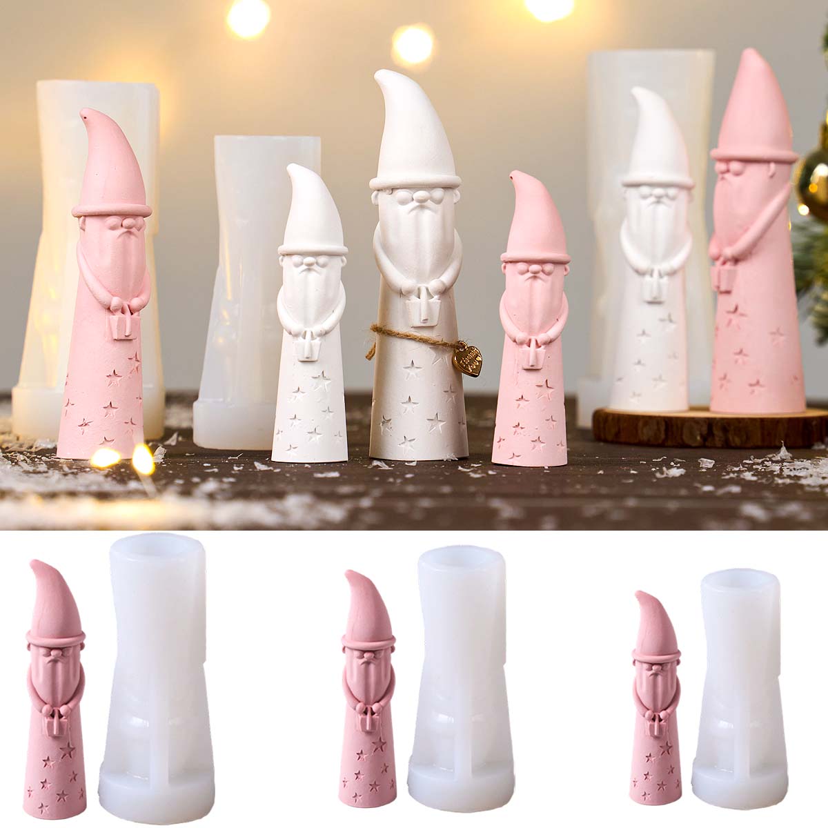 Christmas Ornament Gnome Silic - đánh giá và giá Xmas Candle Making