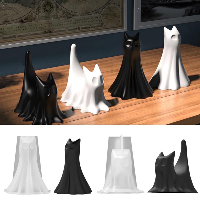Ghost Cat Halloween Desktop Or - đánh giá và giá Candle Making Diy