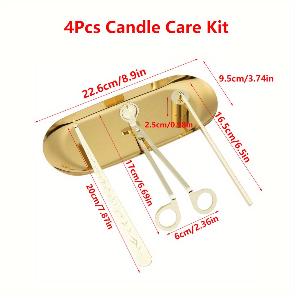 4pcs/set Luxury Candle Care Ki - đánh giá và giá Candle Making Products