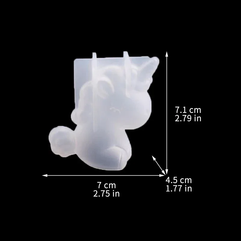 3D Geometric Silicone Unicorn  - đánh giá và giá Candle Making Products
