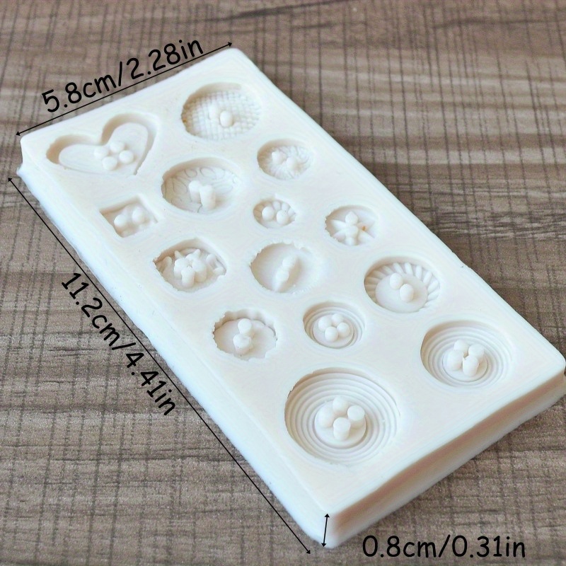 Buttons Shape Silicone Mold Si - đánh giá và giá Candle Making Products