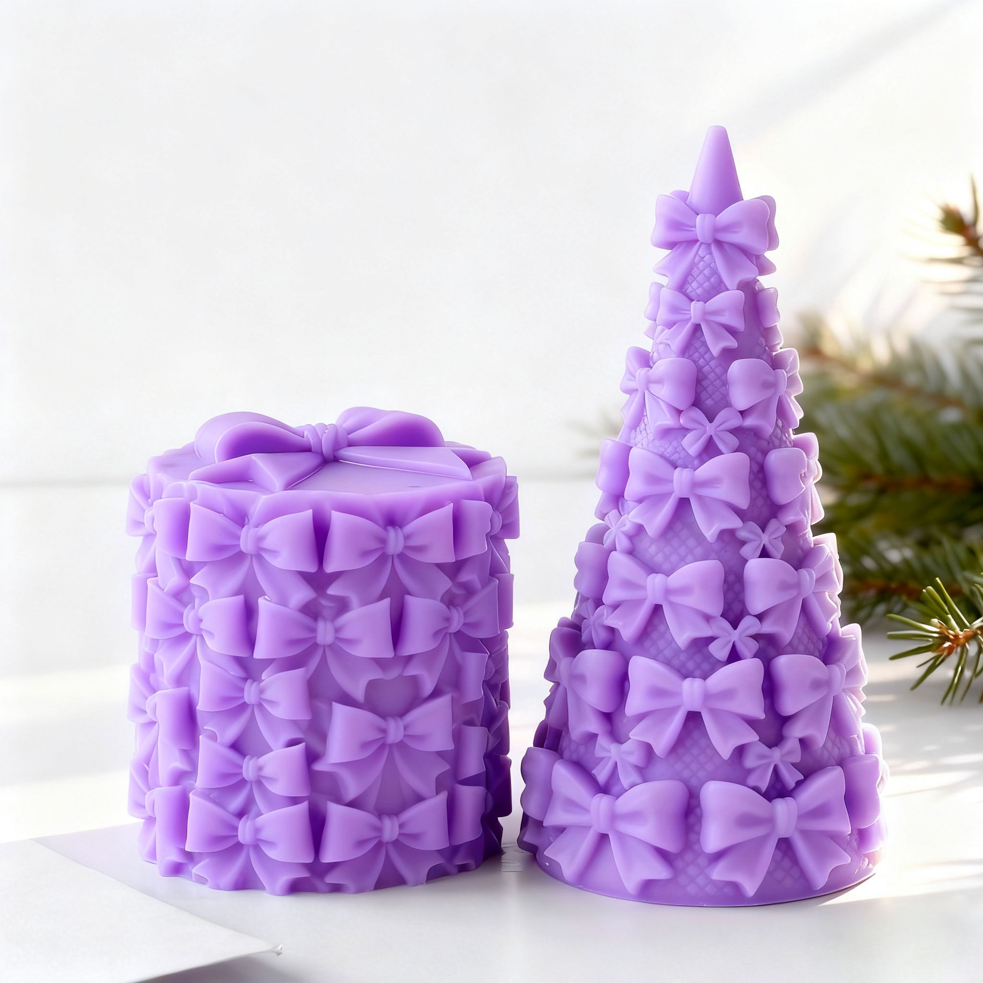 3D Bow Tie Christmas Tree Gift - đánh giá và giá Xmas Candle Making