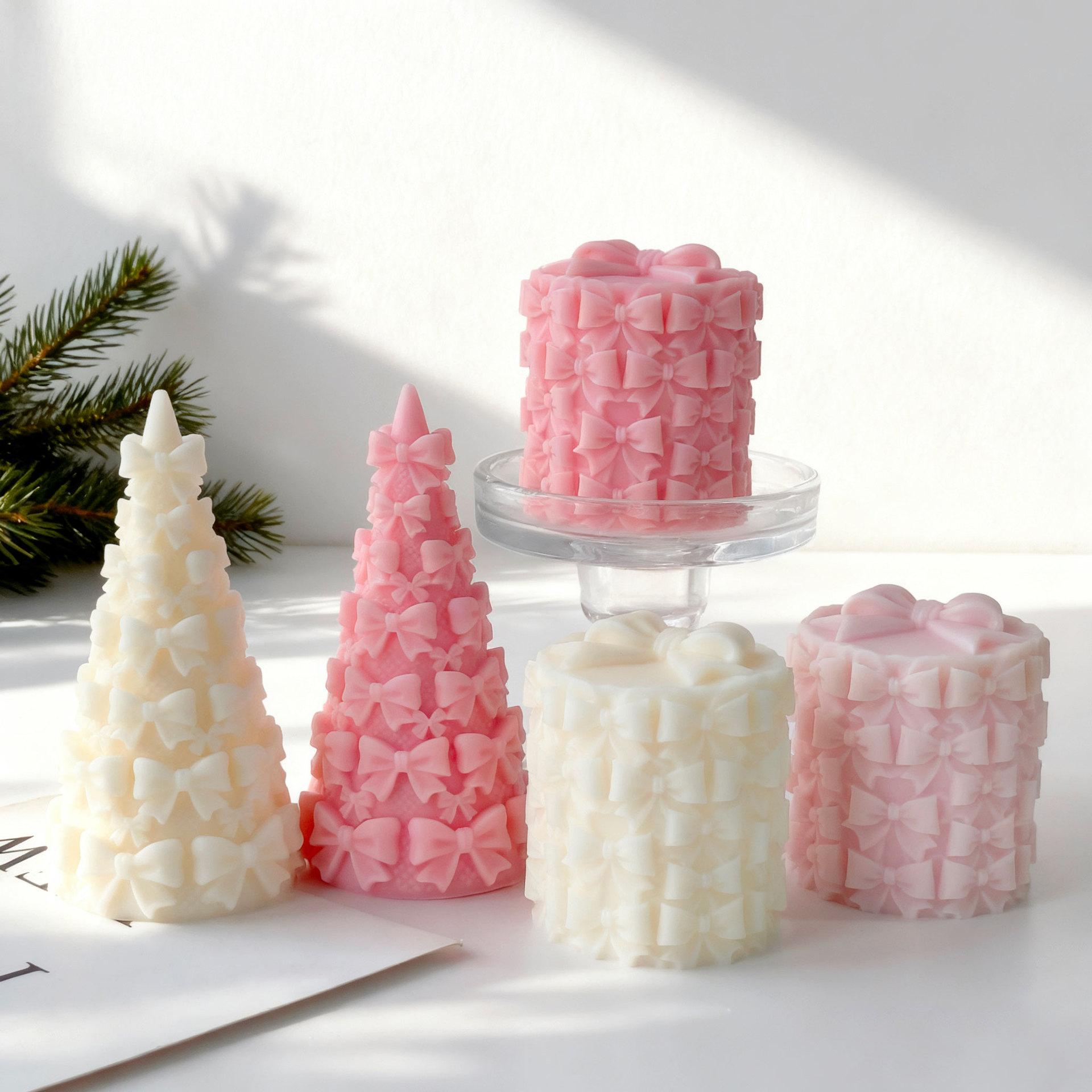 3D Bow Tie Christmas Tree Gift - đánh giá và giá Xmas Candle Making