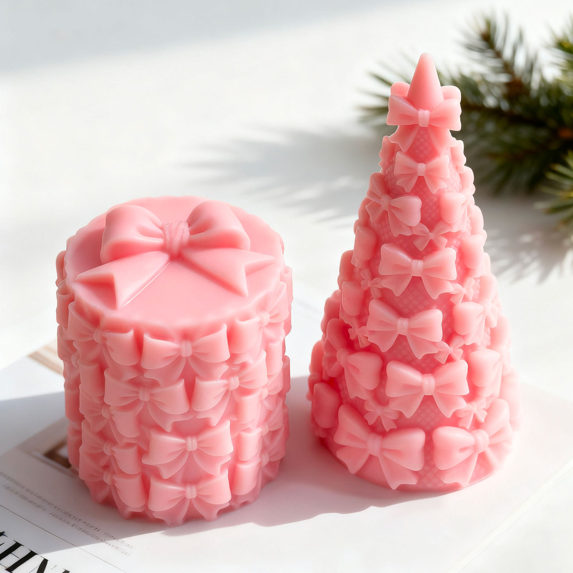 3D Bow Tie Christmas Tree Gift - đánh giá và giá Xmas Candle Making