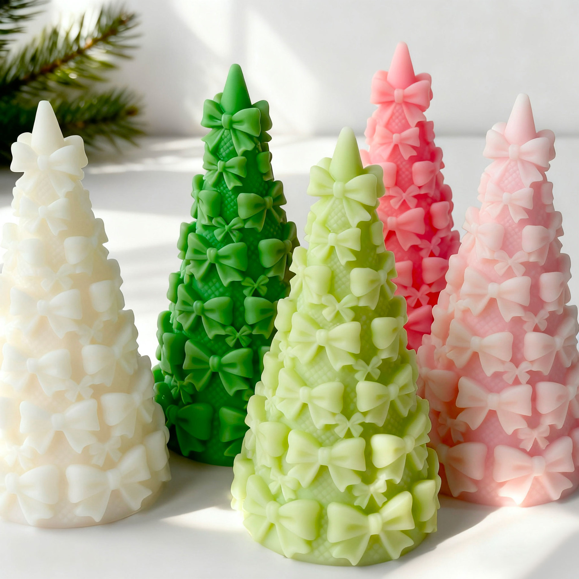 3D Bow Tie Christmas Tree Gift - đánh giá và giá Xmas Candle Making