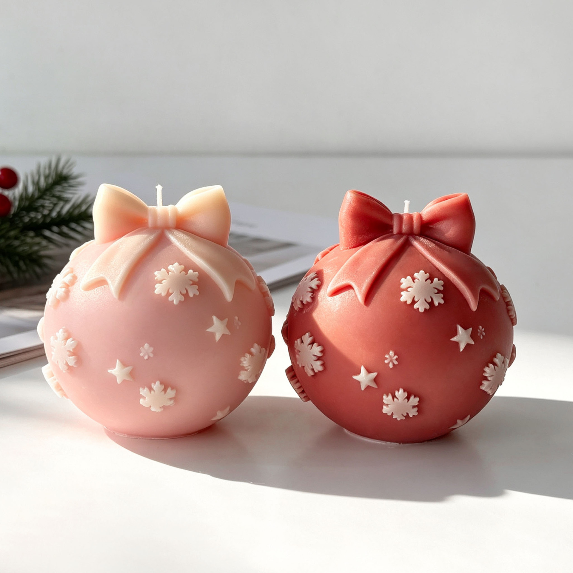DIY Bow Tie Christmas Ball Sil - đánh giá và giá Xmas Candle Making