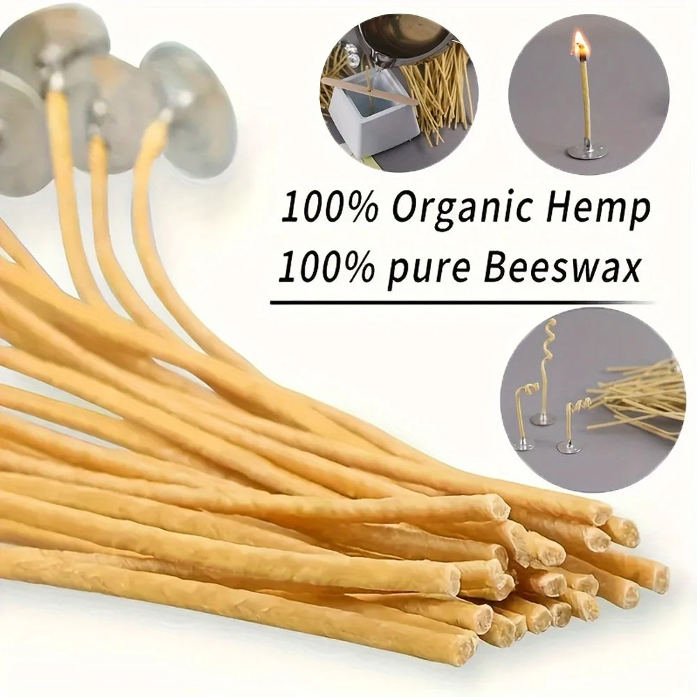Candle Wicks 50 PCS 8 Inch Hem - đánh giá và giá Candle Making Wicks