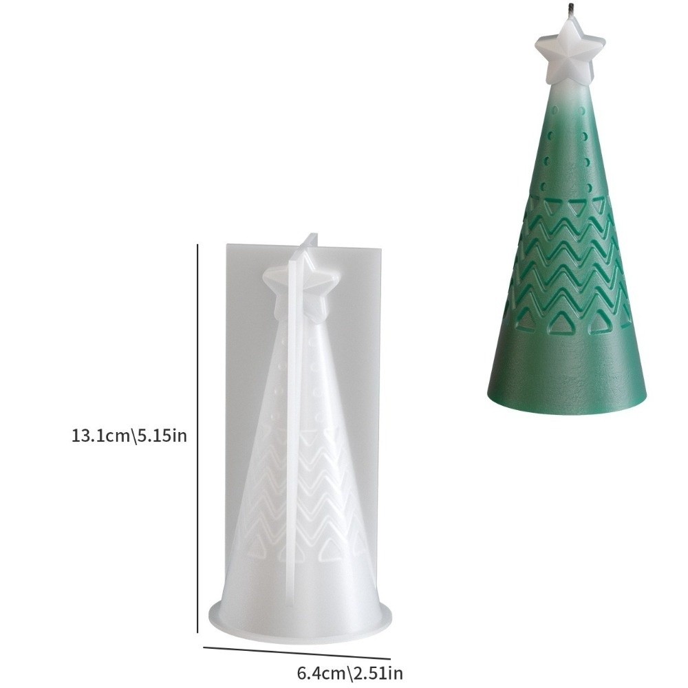 Silicone Christmas Cone Candle - đánh giá và giá Xmas Candle Making