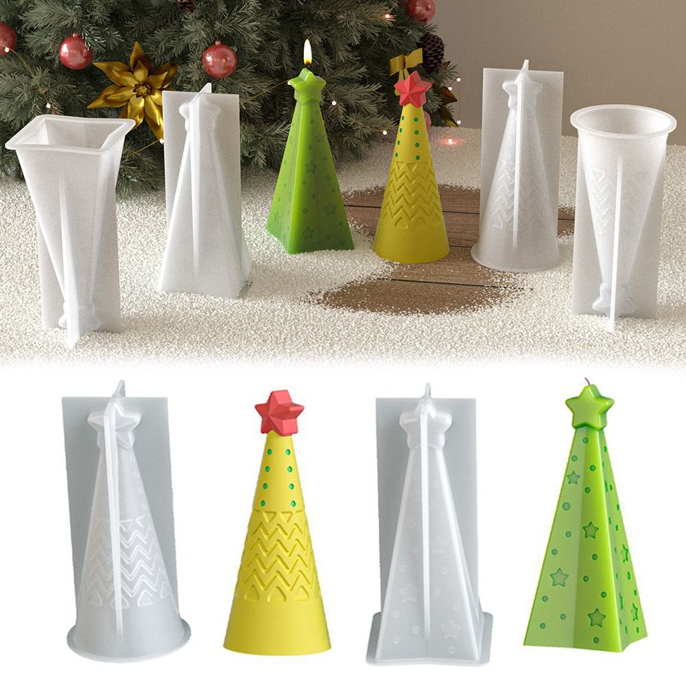 Silicone Christmas Cone Candle - đánh giá và giá Xmas Candle Making
