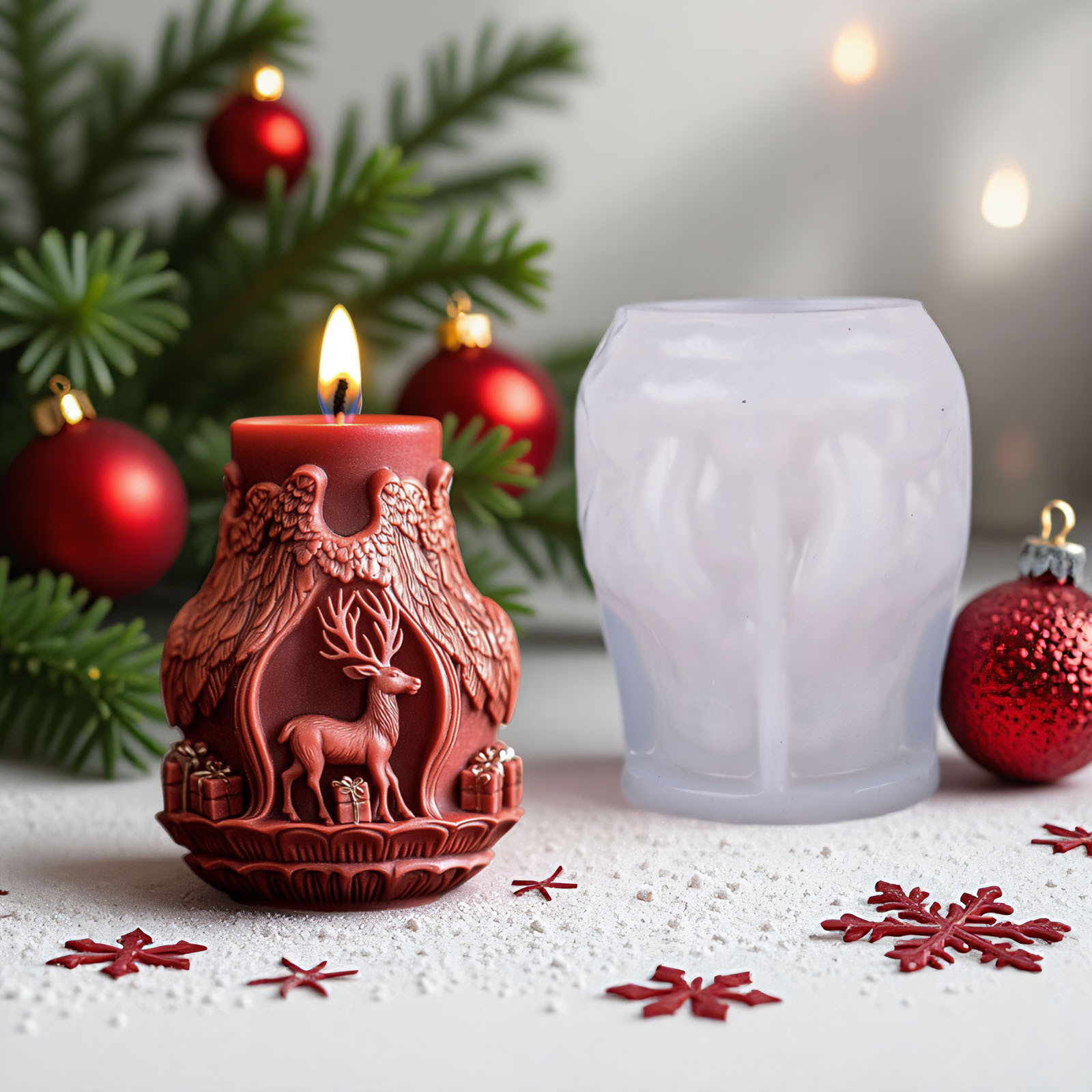 Santa Claus and Elk Candle Mak - đánh giá và giá Candle Making Diy
