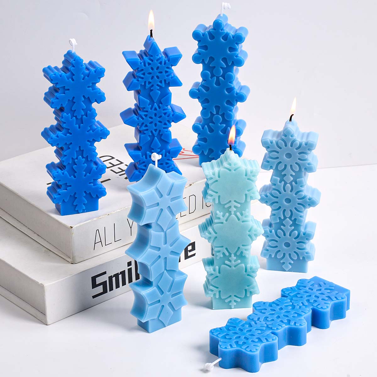 Christmas Snowflake Candle Mol - đánh giá và giá Xmas Candle Making