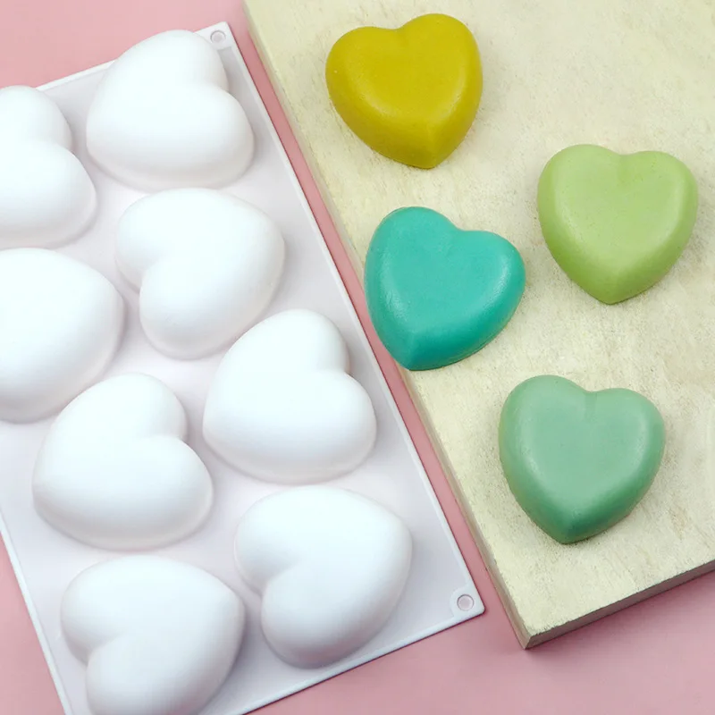 Love Heart Silicone Soap Mold  - đánh giá và giá Candle Making Products
