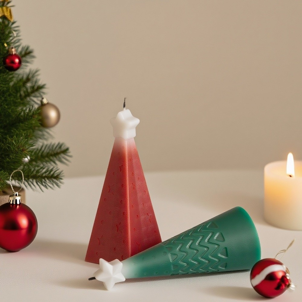 Silicone Christmas Cone Candle - đánh giá và giá Xmas Candle Making
