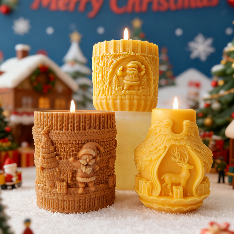 DIY Christmas Series Cylinder  - đánh giá và giá Xmas Candle Making