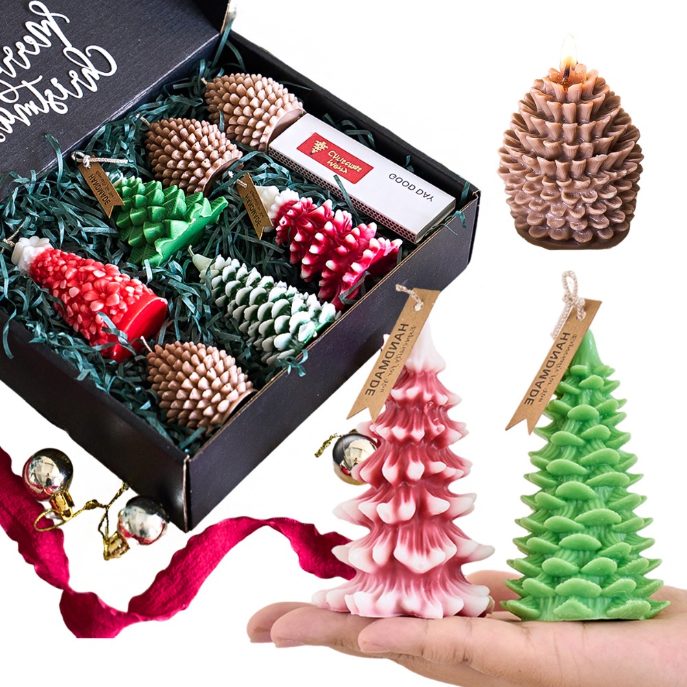 DIY Christmas Tree Silicone Ca - đánh giá và giá Xmas Candle Making
