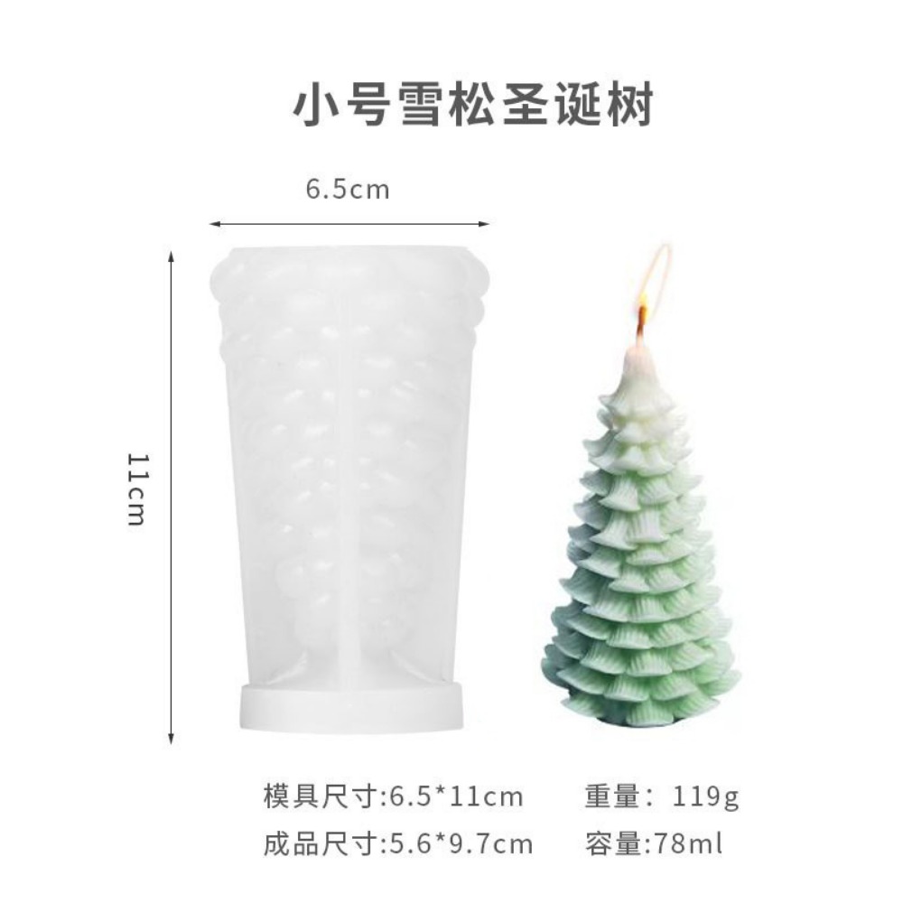 DIY Christmas Tree Silicone Ca - đánh giá và giá Xmas Candle Making