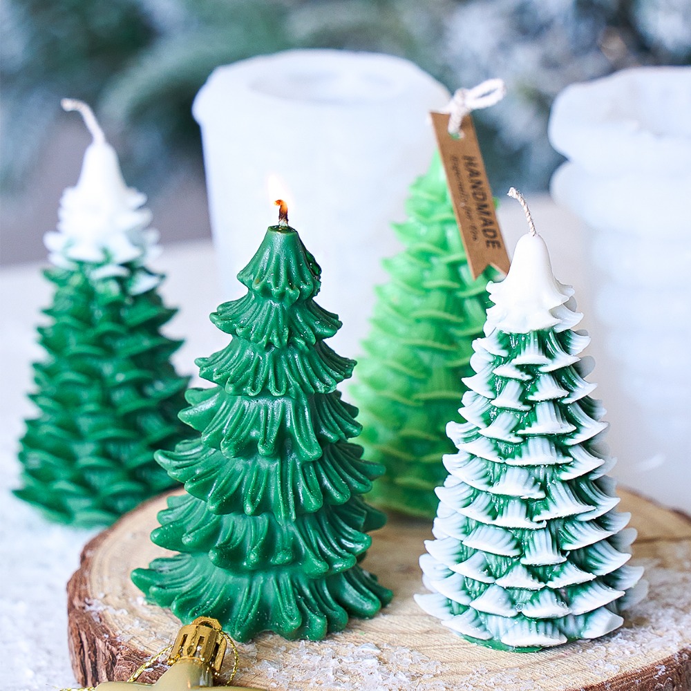 DIY Christmas Tree Silicone Ca - đánh giá và giá Xmas Candle Making