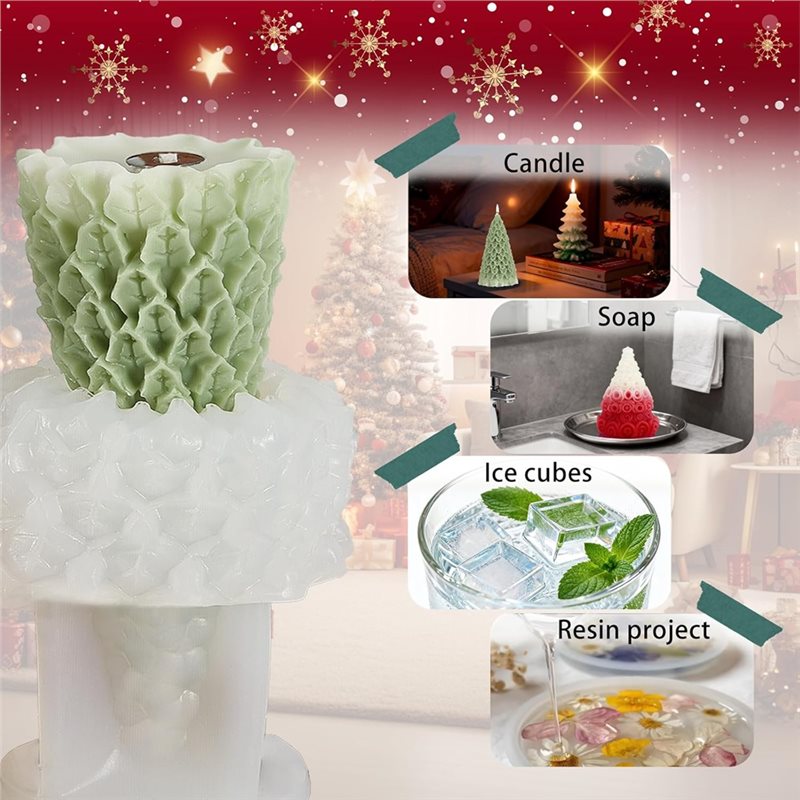 Christmas Silicone Molds Chris - đánh giá và giá Xmas Candle Making
