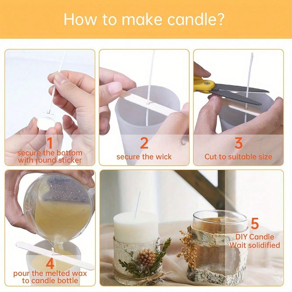 5/10/20/30/50pcs Wooden Candle - đánh giá và giá Candle Making Wicks