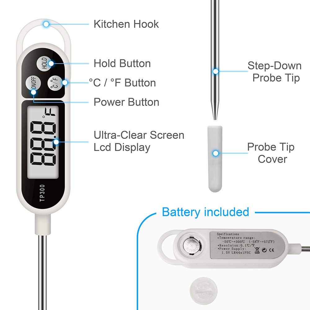 New Design Digital Food Thermo - đánh giá và giá Thermometer Candy Candle