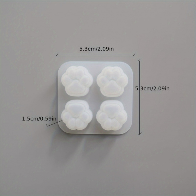 1Cat Paw Pattern Silicone Mold - đánh giá và giá Candle Making Diy