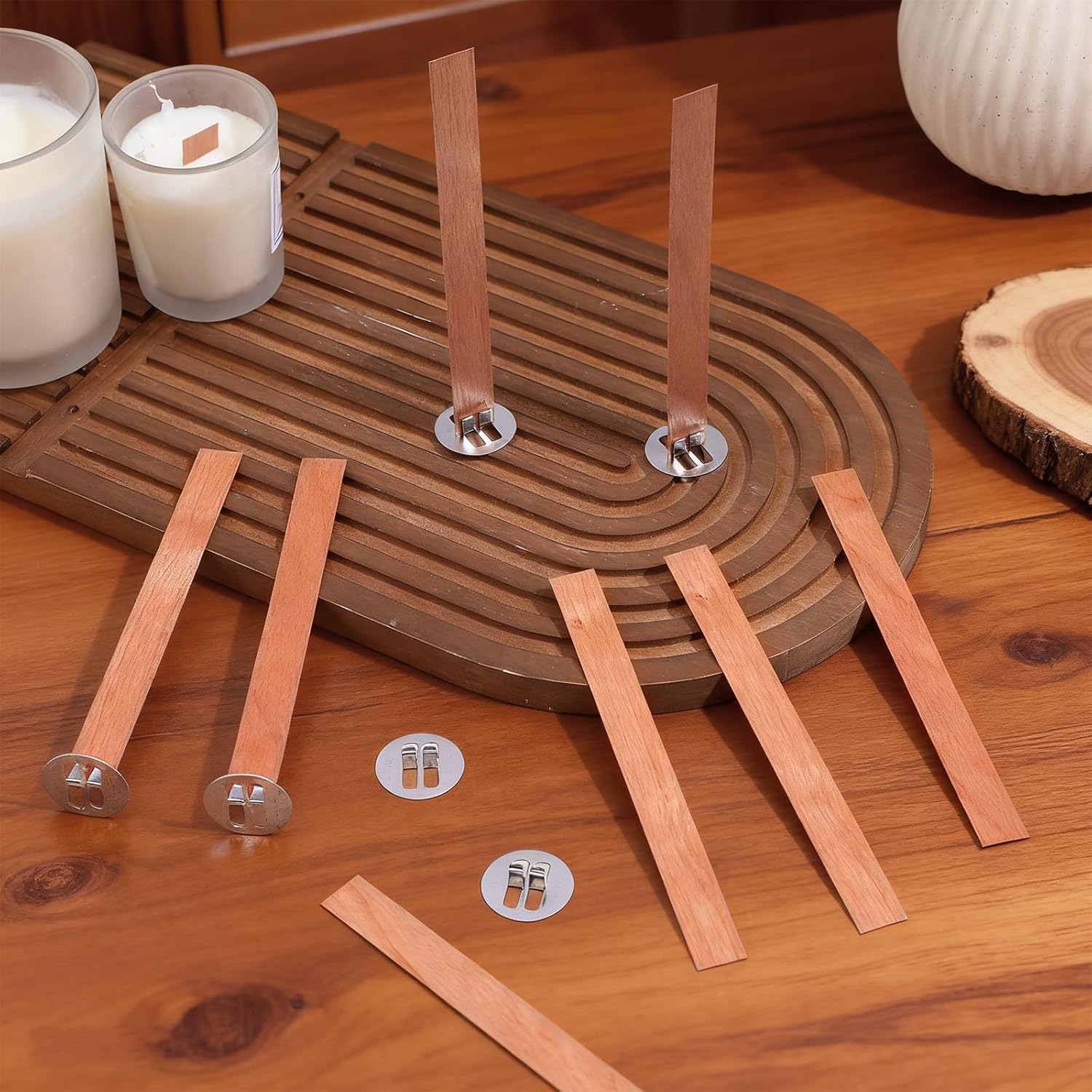60Pcs Wood Wicks for Candles M - đánh giá và giá Candle Making Wicks