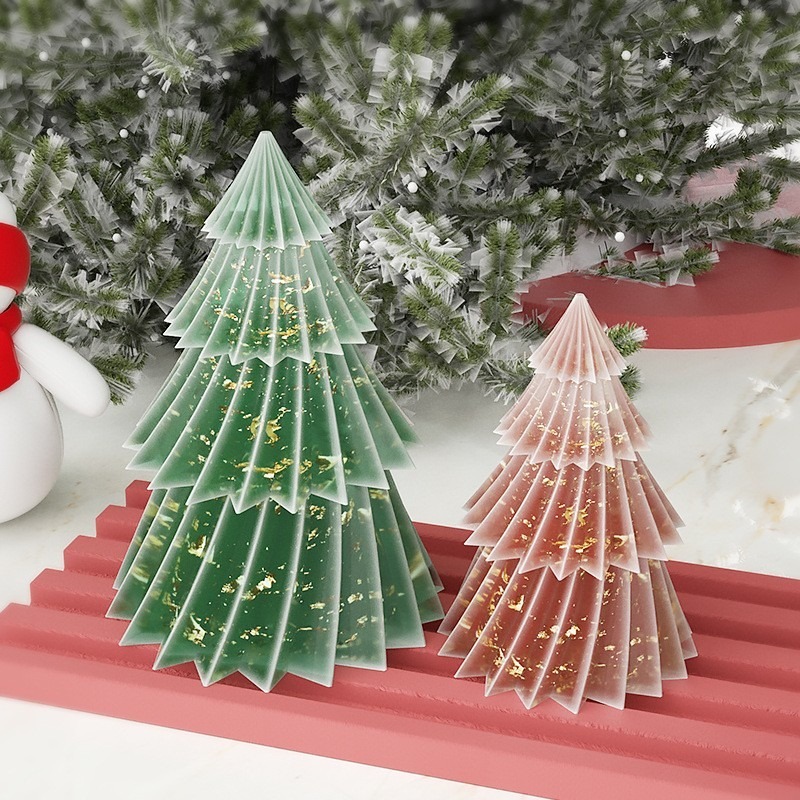 2 Sizes 3D Pleated Christmas T - đánh giá và giá Xmas Candle Making