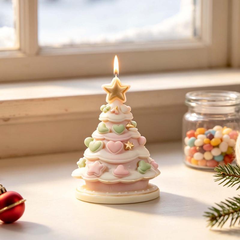 DIY Christmas Tree Silicone Mo - đánh giá và giá Xmas Candle Making