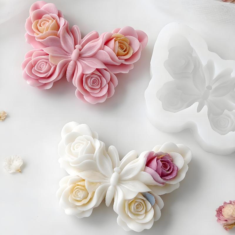 DIY Rose Butterfly Form Silico - đánh giá và giá Candle Making Diy