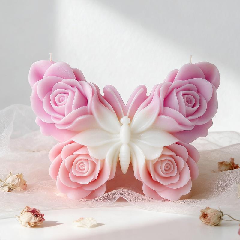 DIY Rose Butterfly Form Silico - đánh giá và giá Candle Making Diy