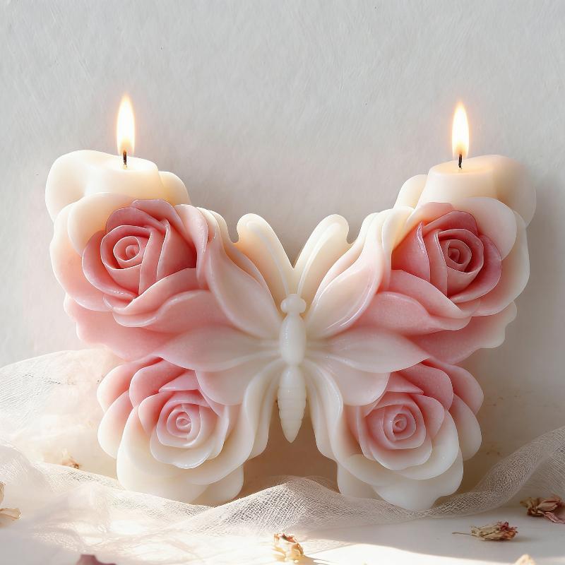 DIY Rose Butterfly Form Silico - đánh giá và giá Candle Making Diy