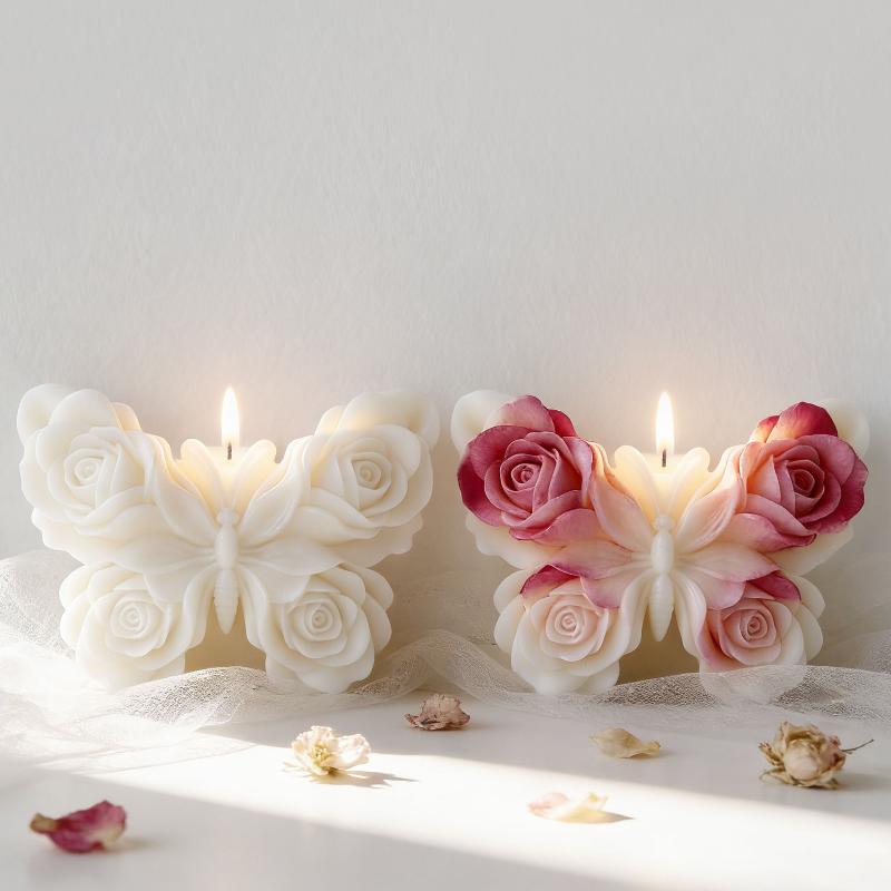 DIY Rose Butterfly Form Silico - đánh giá và giá Candle Making Diy