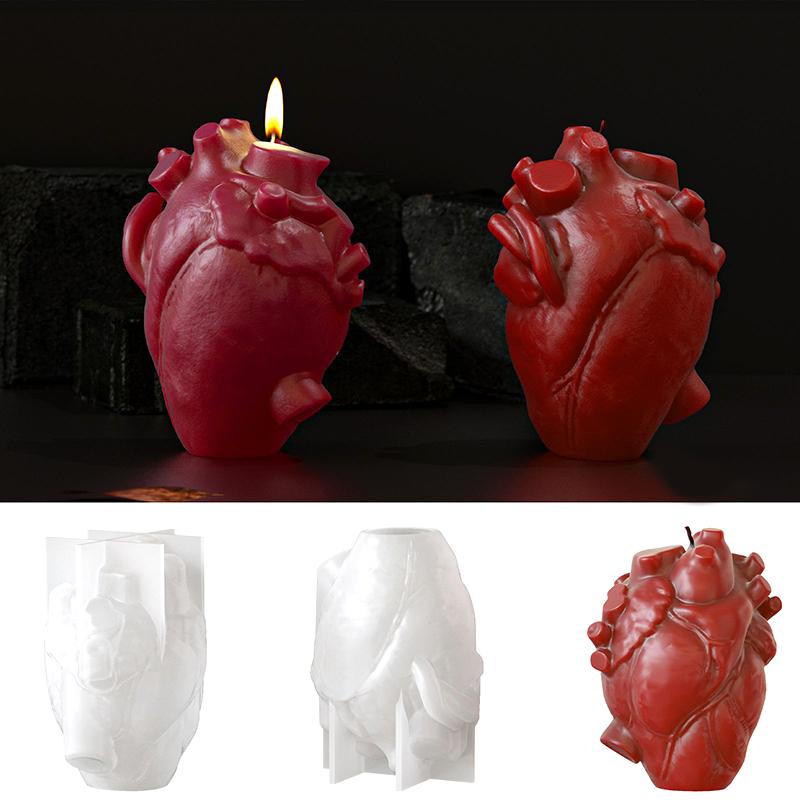 DIY Heart Shaped Candle Silico - đánh giá và giá Candle Making Diy
