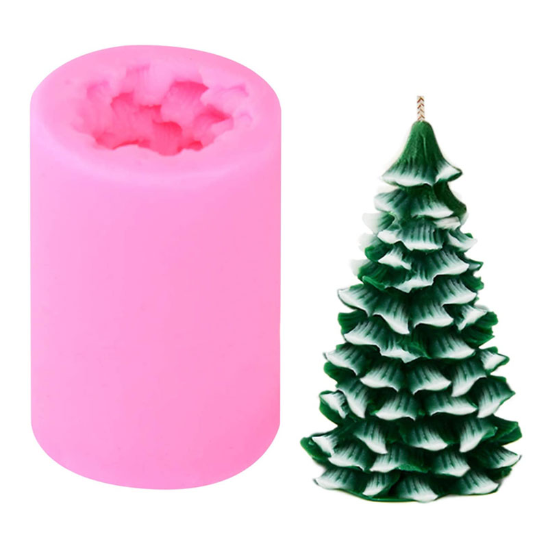 3D Christmas Tree Candle Mold  - đánh giá và giá Xmas Candle Making