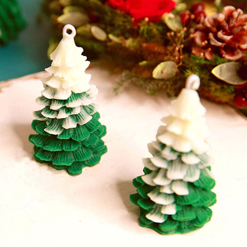 3D Christmas Tree Candle Mold  - đánh giá và giá Xmas Candle Making